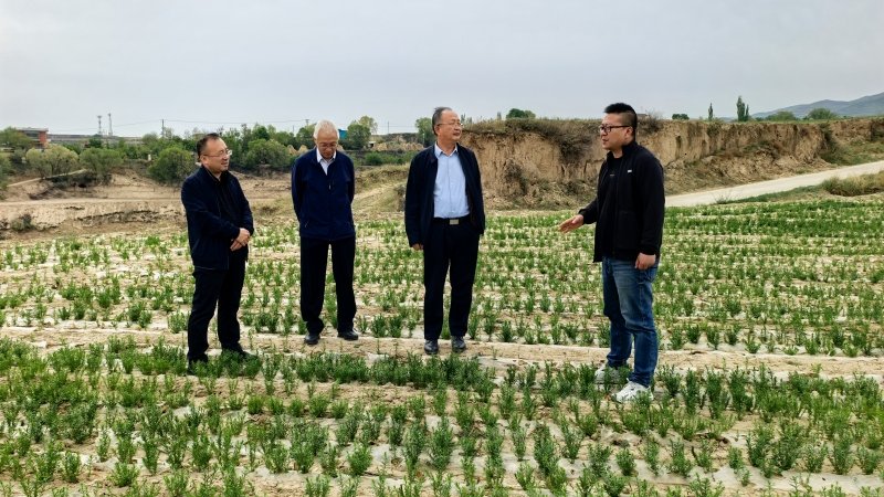 副院长吕和平到国家特油体系胡麻兰州综合试验站检查指导工作